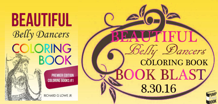 Beautiful Belly Dancers Coloring Book banner